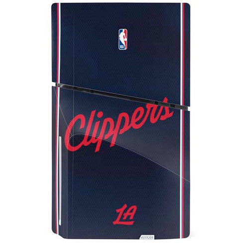 NBA LA Clippers Jersey PS5 Slim Disk Console Skin