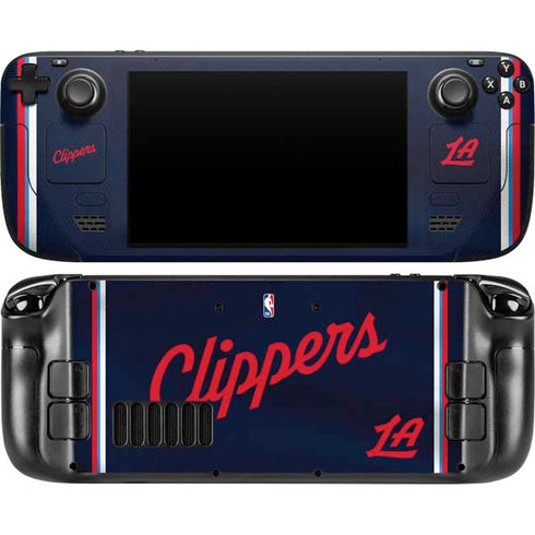 NBA LA Clippers Jersey Steam Deck Handheld Gaming Computer OLED Skin