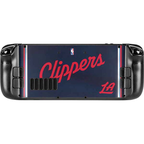 NBA LA Clippers Jersey Steam Deck Handheld Gaming Computer OLED Skin