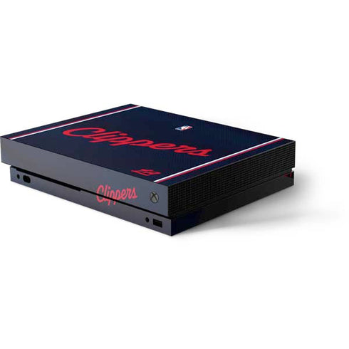 NBA LA Clippers Jersey Xbox One X Console Skin