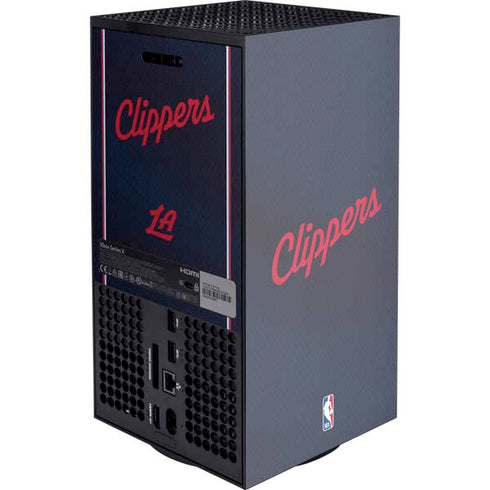 NBA LA Clippers Jersey Xbox Series X Console Skin