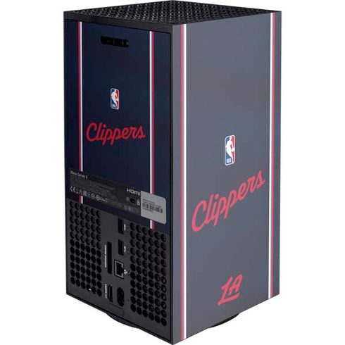 NBA LA Clippers Jersey XBox Series X Digital Edition Console Skin