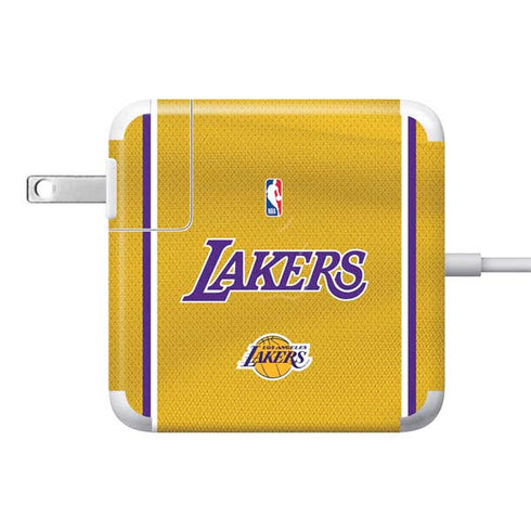 NBA Los Angeles Lakers Jersey 85W Power Adapter (15 and 17 inch MacBook Pro Charger) Skin
