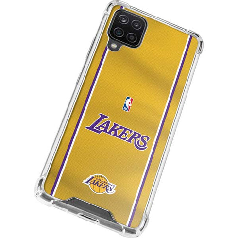 NBA Los Angeles Lakers Jersey Galaxy A12 Clear Case