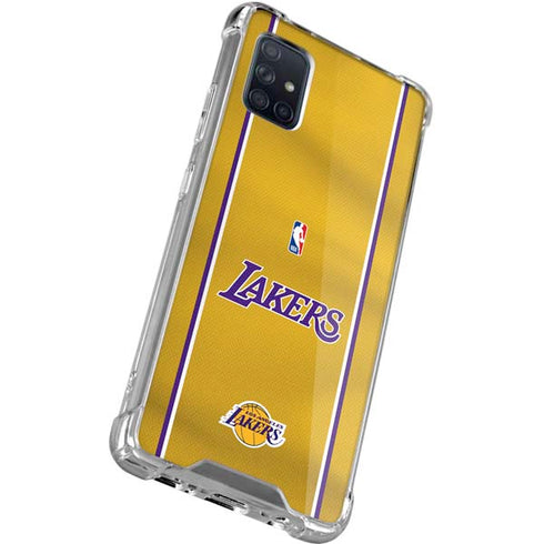 NBA Los Angeles Lakers Jersey Galaxy A51 5G Clear Case