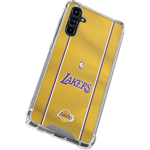 NBA Los Angeles Lakers Jersey Galaxy A54 5G Clear Case