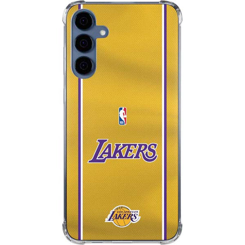 NBA Los Angeles Lakers Jersey Galaxy A55 5G Clear Case