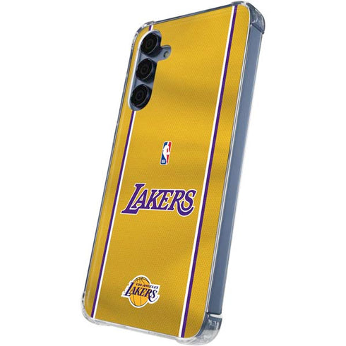 NBA Los Angeles Lakers Jersey Galaxy A55 5G Clear Case