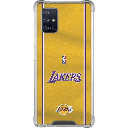 NBA Los Angeles Lakers Jersey Galaxy A71 5G Clear Case