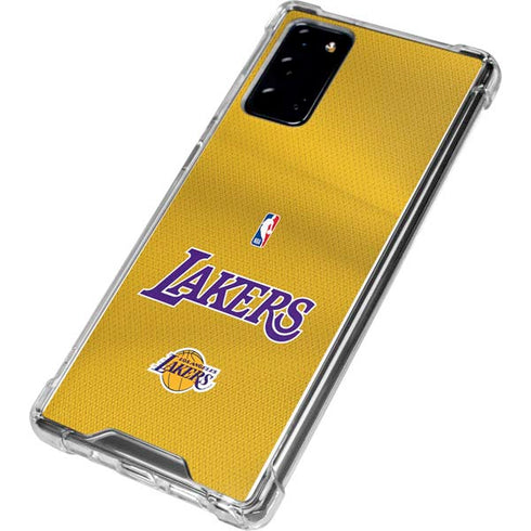 NBA Los Angeles Lakers Jersey Galaxy Note20 5G Clear Case