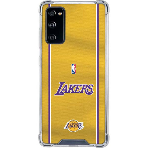 NBA Los Angeles Lakers Jersey Galaxy S20 FE Clear Case