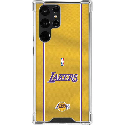 NBA Los Angeles Lakers Jersey Galaxy S22 Ultra Clear Case