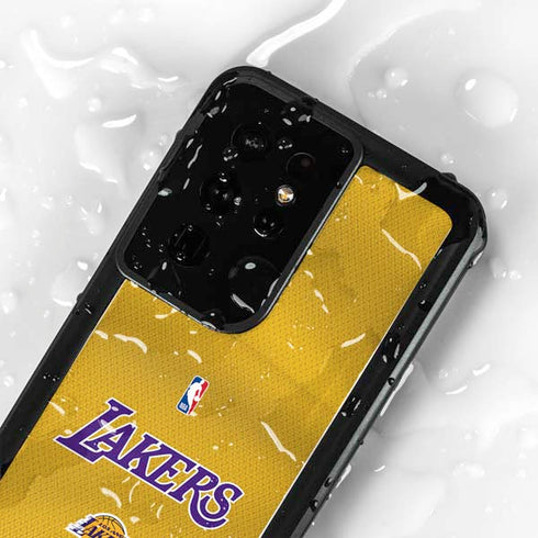 NBA Los Angeles Lakers Jersey Galaxy S24 Ultra Waterproof Case