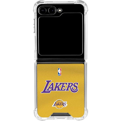 NBA Los Angeles Lakers Jersey Galaxy Z Flip5 5G Clear Case