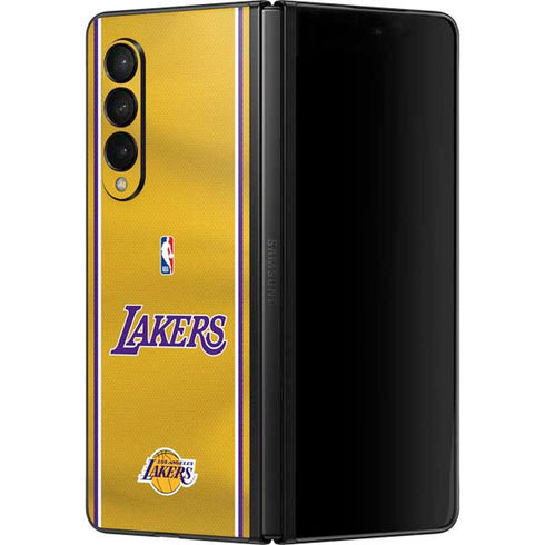 NBA Los Angeles Lakers Jersey Galaxy Z Fold3 5G Skin