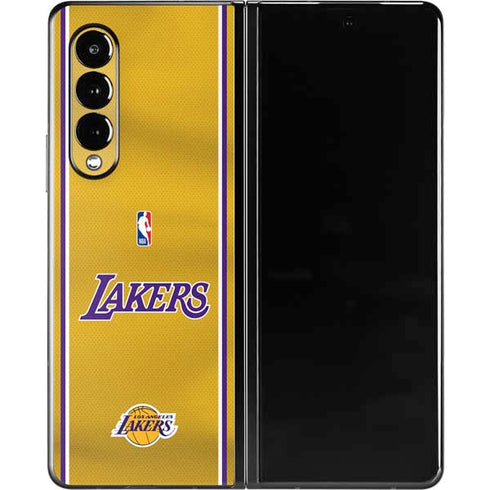 NBA Los Angeles Lakers Jersey Galaxy Z Fold3 5G Skin