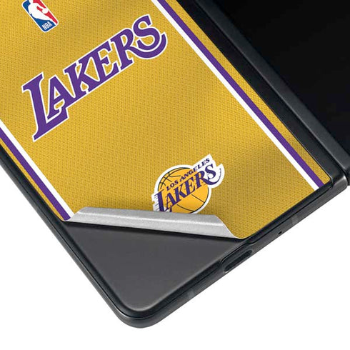 NBA Los Angeles Lakers Jersey Galaxy Z Fold3 5G Skin