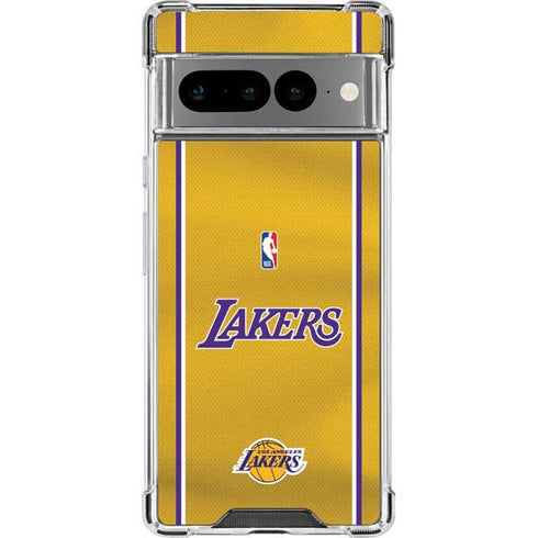 NBA Los Angeles Lakers Jersey Google Pixel 7 Pro Clear Case
