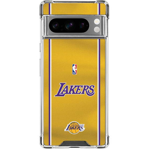 NBA Los Angeles Lakers Jersey Google Pixel 8 Pro Clear Case