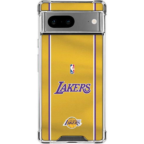 NBA Los Angeles Lakers Jersey Google Pixel 8a Clear Case