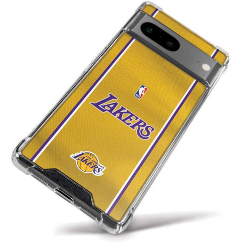 NBA Los Angeles Lakers Jersey Google Pixel 8a Clear Case
