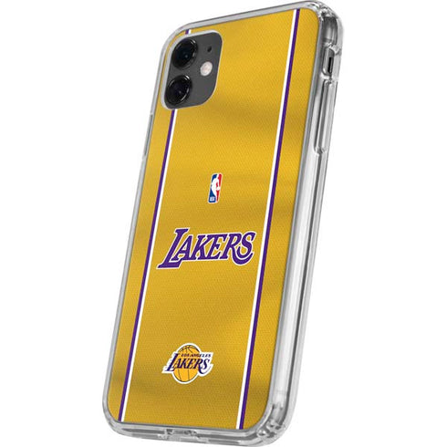 NBA Los Angeles Lakers Jersey iPhone 11 Clear Case