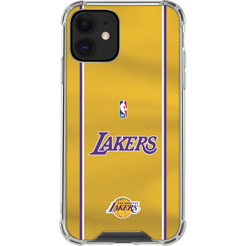 NBA Los Angeles Lakers Jersey iPhone 12 Mini Clear Case