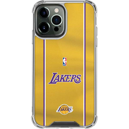 NBA Los Angeles Lakers Jersey iPhone 13 Pro Max Clear Case