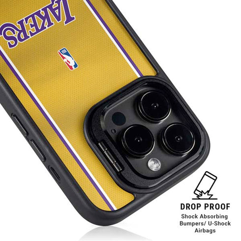 NBA Los Angeles Lakers Jersey iPhone 14 Pro Max Kickstand Case