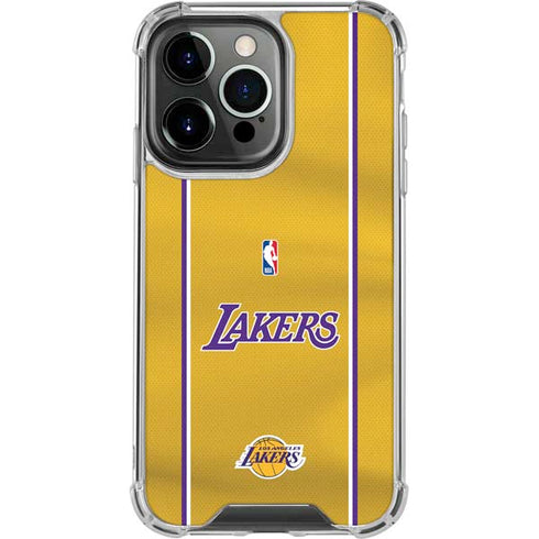 NBA Los Angeles Lakers Jersey iPhone 15 Pro Max Clear Case
