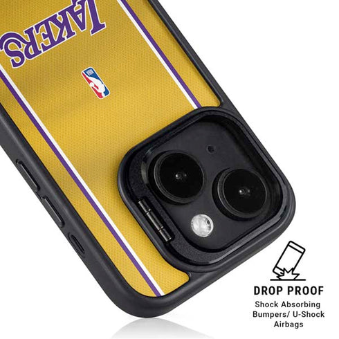 NBA Los Angeles Lakers Jersey iPhone 16 Kickstand Case