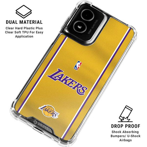 NBA Los Angeles Lakers Jersey Moto G Power 5G (2024) Clear Case