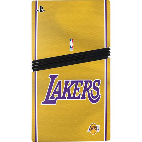 NBA Los Angeles Lakers Jersey PS5 Pro Disk Console Skin