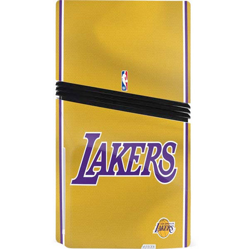 NBA Los Angeles Lakers Jersey PS5 Pro Disk Console Skin