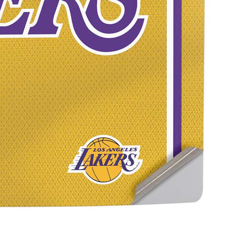 NBA Los Angeles Lakers Jersey PS5 Pro Disk Console Skin