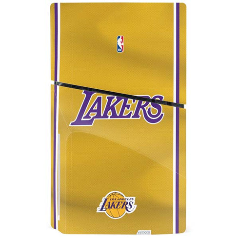 NBA Los Angeles Lakers Jersey PS5 Slim Disk Console Skin