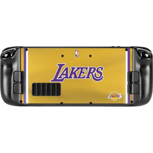 NBA Los Angeles Lakers Jersey Steam Deck Handheld Gaming Computer OLED Skin