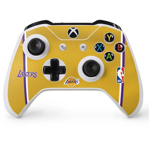 NBA Los Angeles Lakers Jersey Xbox One S Console and Controller Bundle Skin
