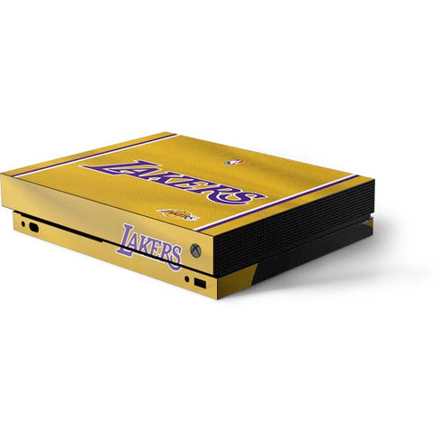 NBA Los Angeles Lakers Jersey Xbox One X Console Skin
