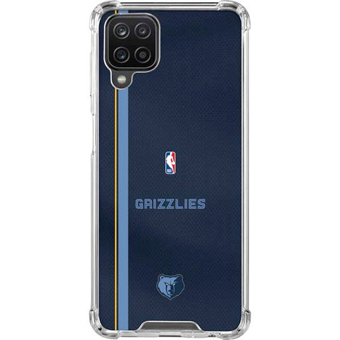 NBA Memphis Grizzlies Jersey Galaxy A12 Clear Case