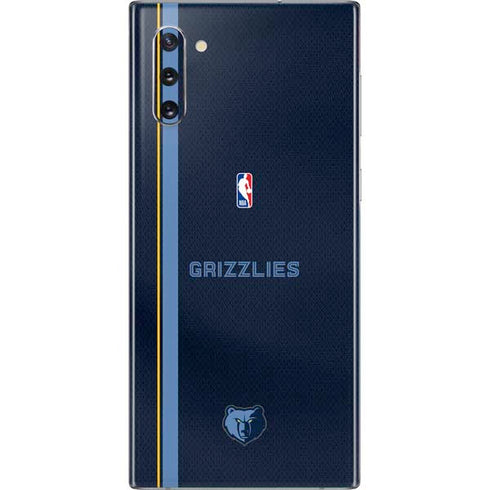 NBA Memphis Grizzlies Jersey Galaxy Note 10 Skin