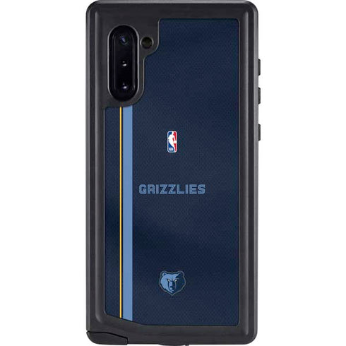 NBA Memphis Grizzlies Jersey Galaxy Note 10 Waterproof Case