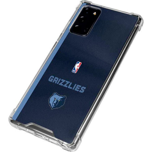 NBA Memphis Grizzlies Jersey Galaxy Note20 5G Clear Case
