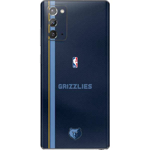 NBA Memphis Grizzlies Jersey Galaxy Note20 5G Skin