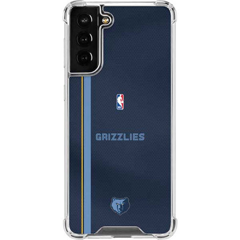 NBA Memphis Grizzlies Jersey Galaxy S21 FE Clear Case