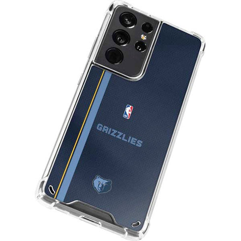 NBA Memphis Grizzlies Jersey Galaxy S21 Ultra 5G Clear Case