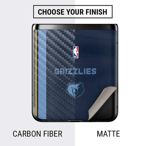 NBA Memphis Grizzlies Jersey Galaxy Z Flip Skin