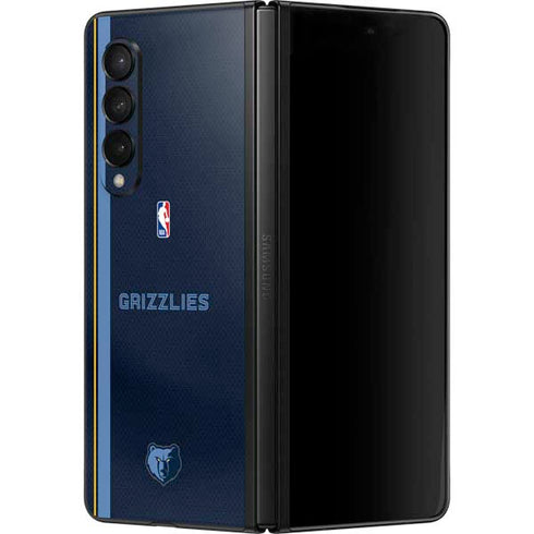 NBA Memphis Grizzlies Jersey Galaxy Z Fold3 5G Skin