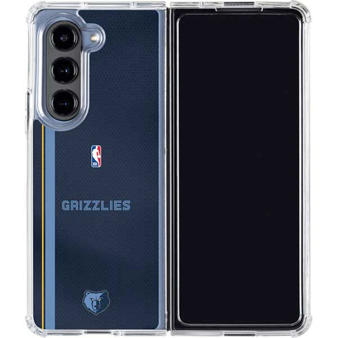 NBA Memphis Grizzlies Jersey Galaxy Z Fold5 5G Clear Case
