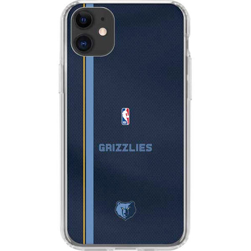 NBA Memphis Grizzlies Jersey iPhone 11 Clear Case